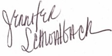Jennifer Schwalbach Smith signature